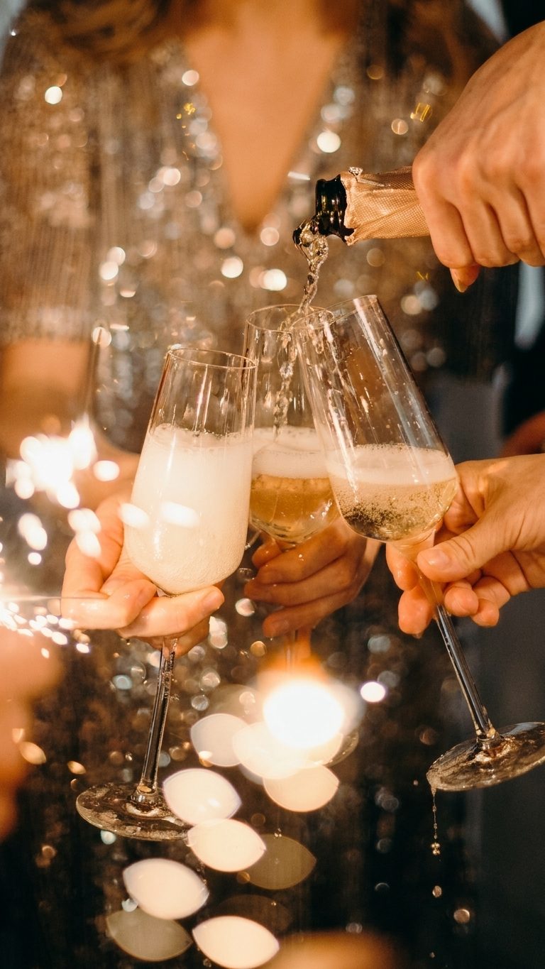 Sekt einschenken